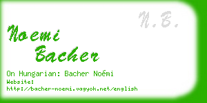 noemi bacher business card